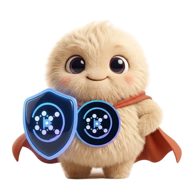 The SuperLocalMemory mascot holding a shield