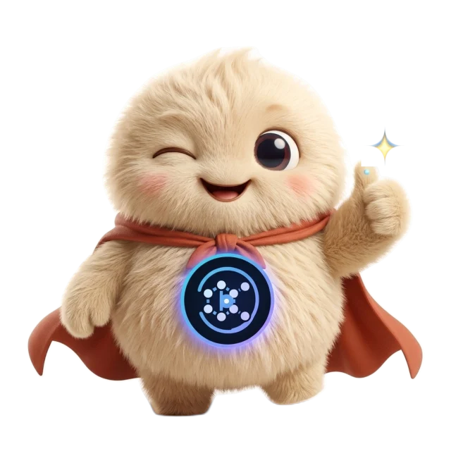 The SuperLocalMemory mascot giving a thumbs-up